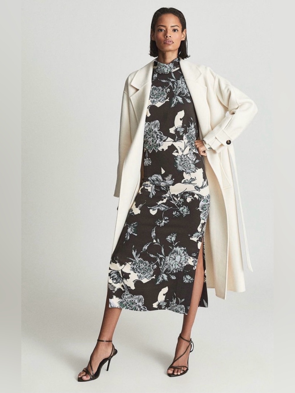 ⭐️NWT Reiss Theresa High Neck Floral Dress⭐️